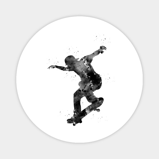 Skateboarding Magnet by erzebeth